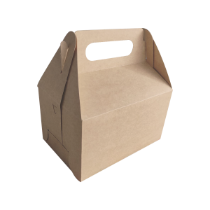 Cajas Multifuncionales - Caja Lunch Kraft de 21X14X10.5cm