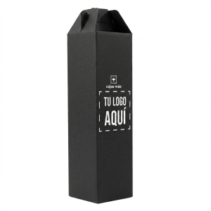 Caja Vino Individual 34x09x09cm Negro