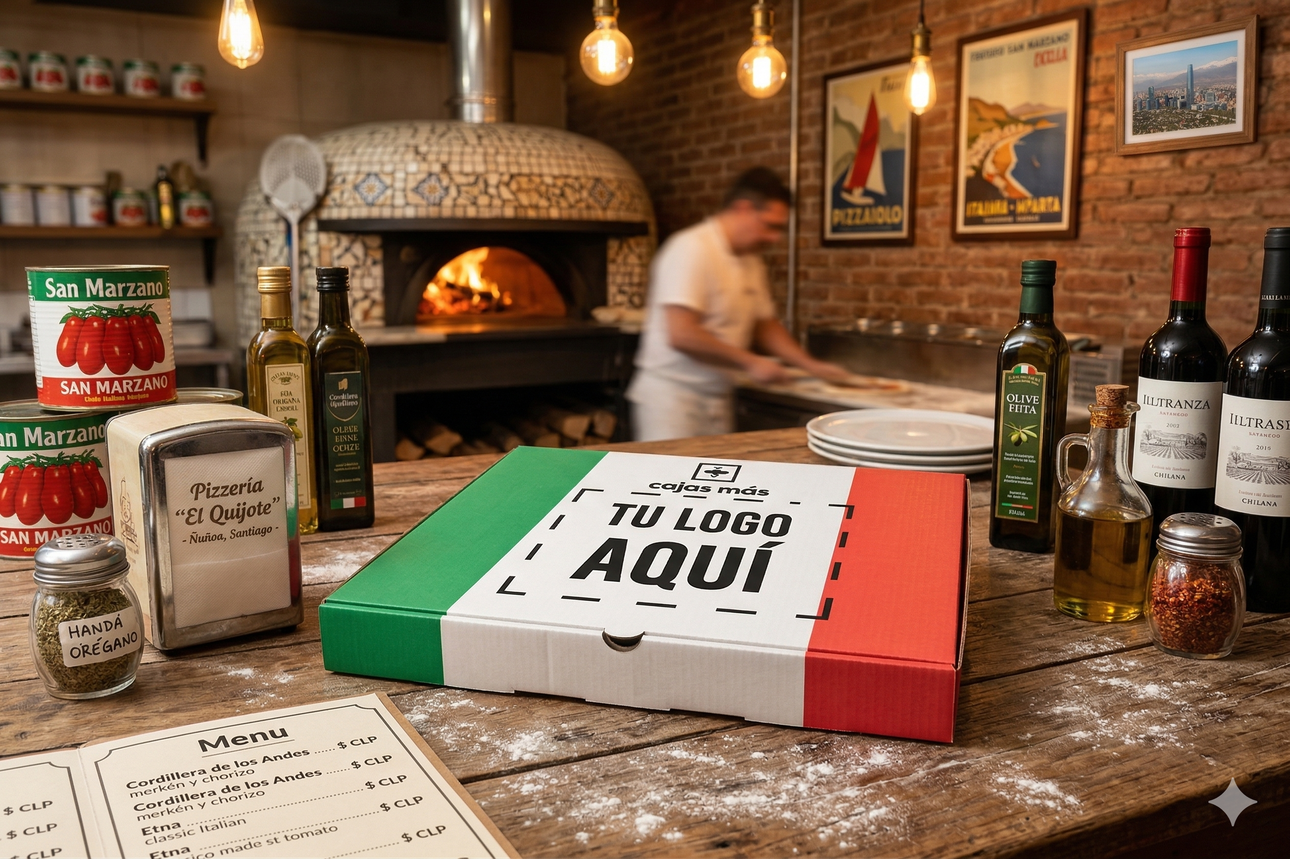 Caja de pizza Italiana - Imagen 2