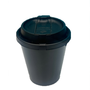 Vaso reutilizable y reciclable con tapa y cintillo 8OZ /240 ml