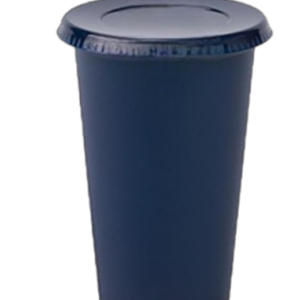 Vaso reutilizable y reciclable con tapa y cintillo 12 OZ/360 ml