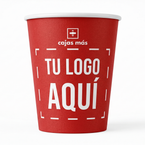 Vaso una capa 12 oz/360cc ROJO