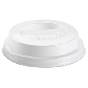Tapa para vasos polipapel blanco