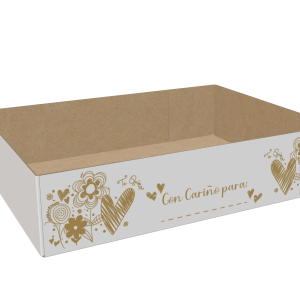 Diseño Bandejas San Valentín (Con cariño para) Dorado