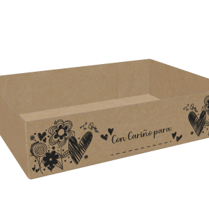 Diseño Bandejas San Valentín (Con cariño para) Negro