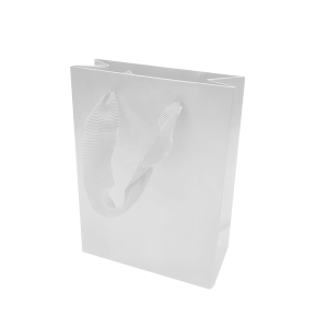 Bolsa de lujo tipo boutique color blanco