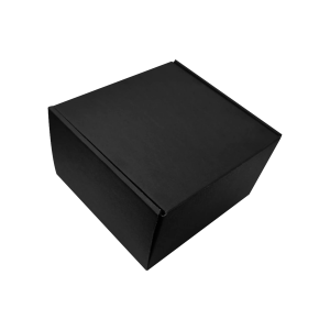 CAJA AUTOARMABLE 15x15x9 - NEGRA/KRAFT