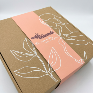 Faja de papel personalizada kraft dos colores predeterminados