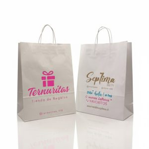 Bolsa de papel color blanco 30x41x12cm