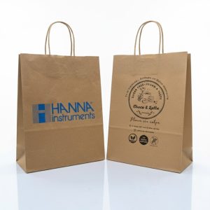 Bolsa de papel color kraft 22x30x10cm