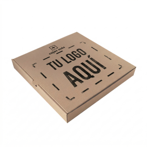 Caja de pizza color kraft