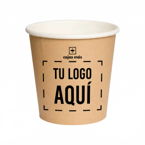 VASO POLIPAPEL UNA CAPA 4oz - COLOR KRAFT