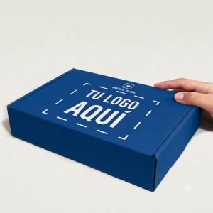 Caja autoarmable azul